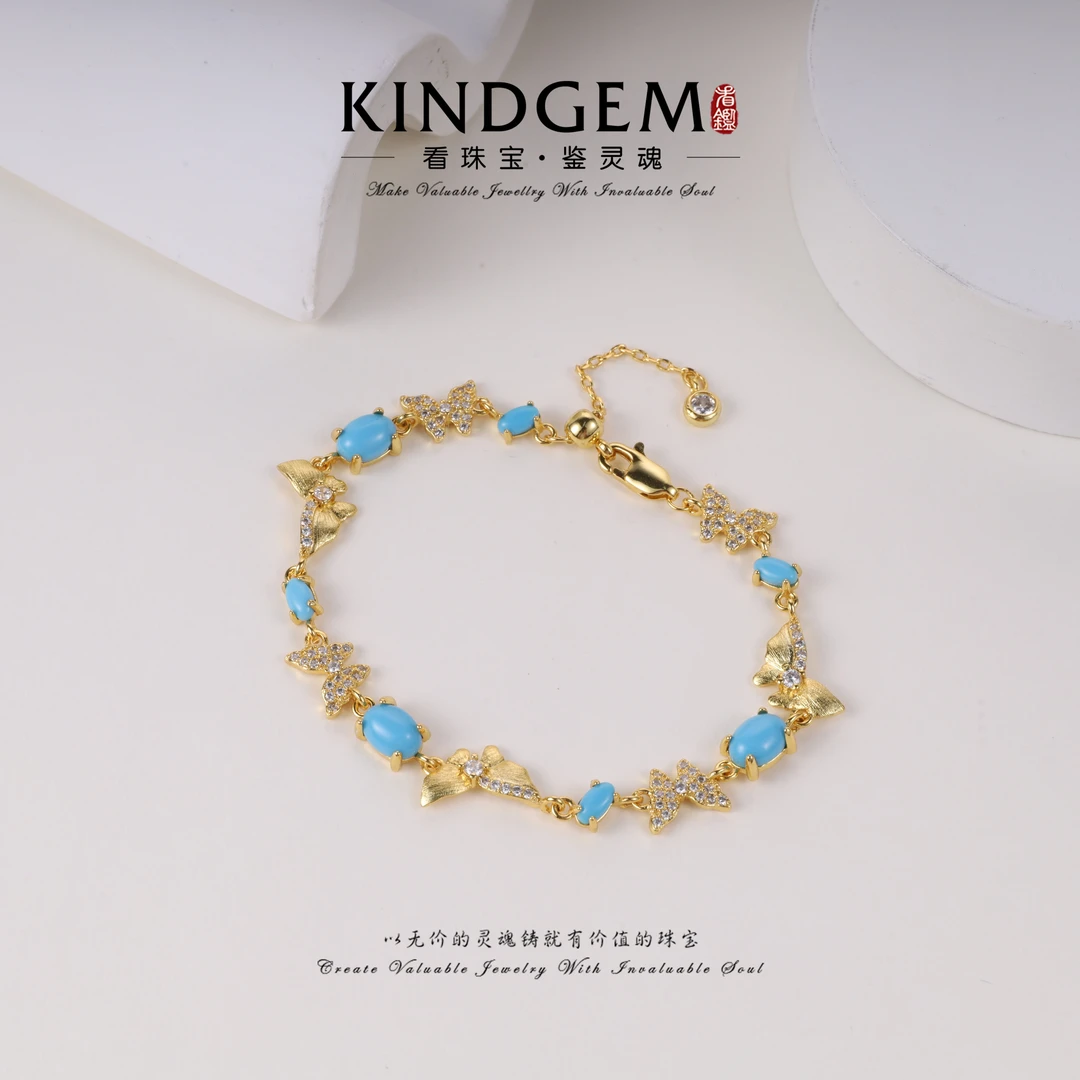 铜合金锆石手链 KindGem 轻奢气质设计款高级感手链（17cm）C-35941