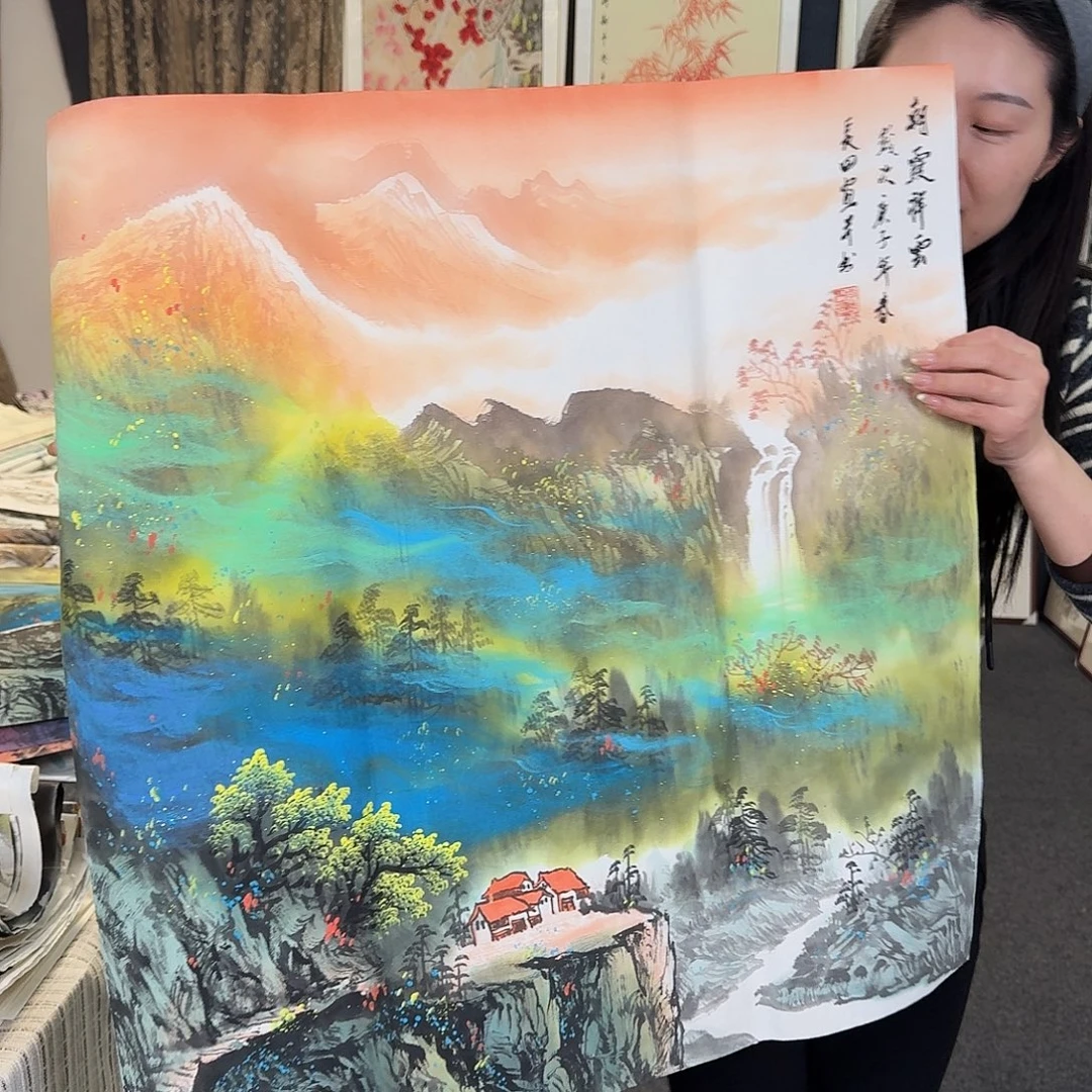 纯手绘国画作品好看