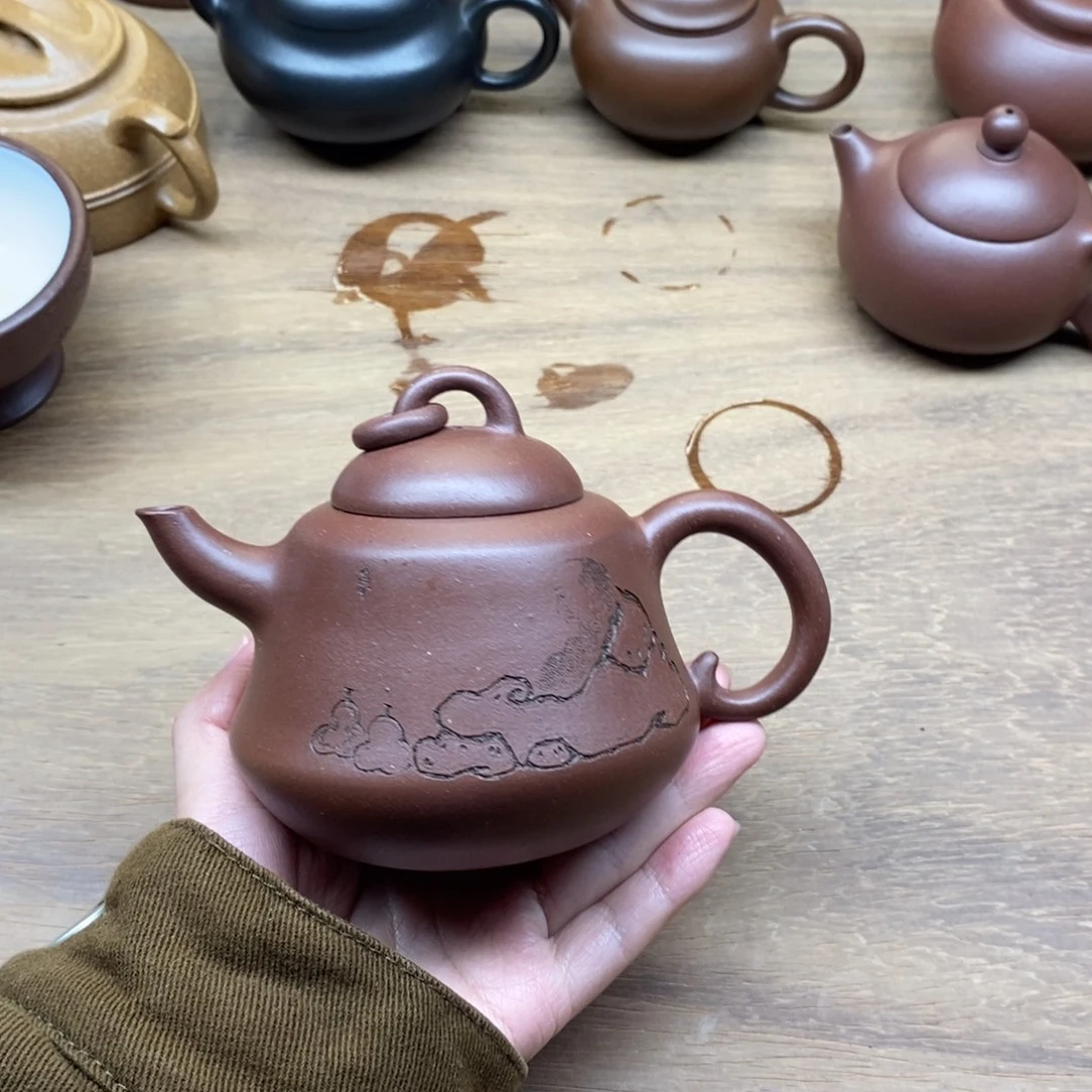 修***盖紫砂茶壶280cc.