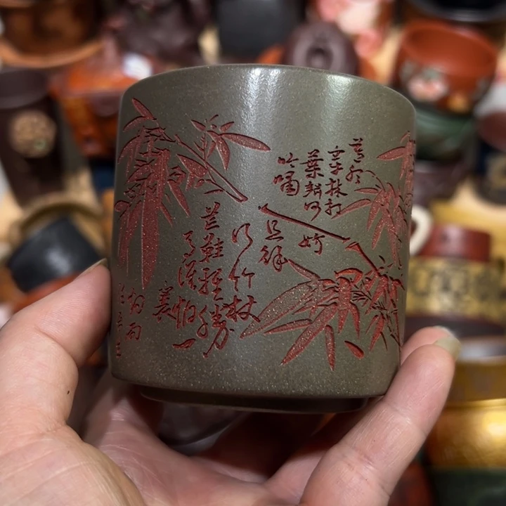 茶杯紫砂宜兴紫砂主人杯