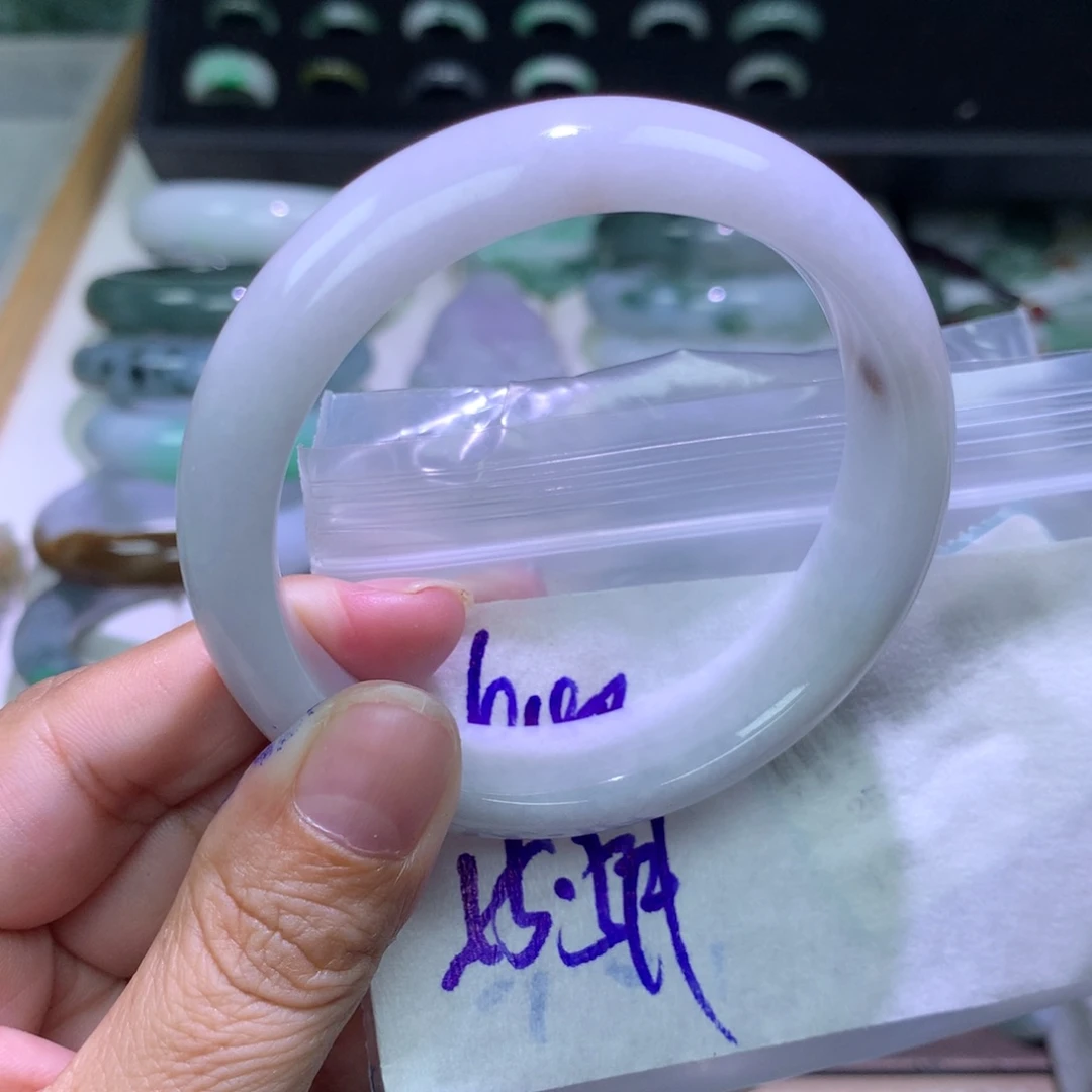 未镶嵌定制翡翠手镯55.5