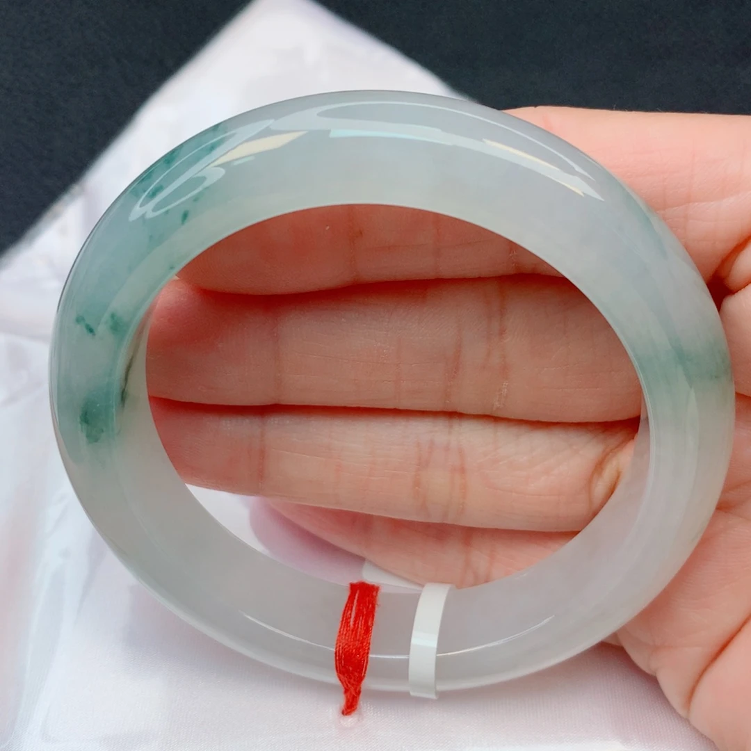 若***晴翡翠未镶嵌手镯55.5圈