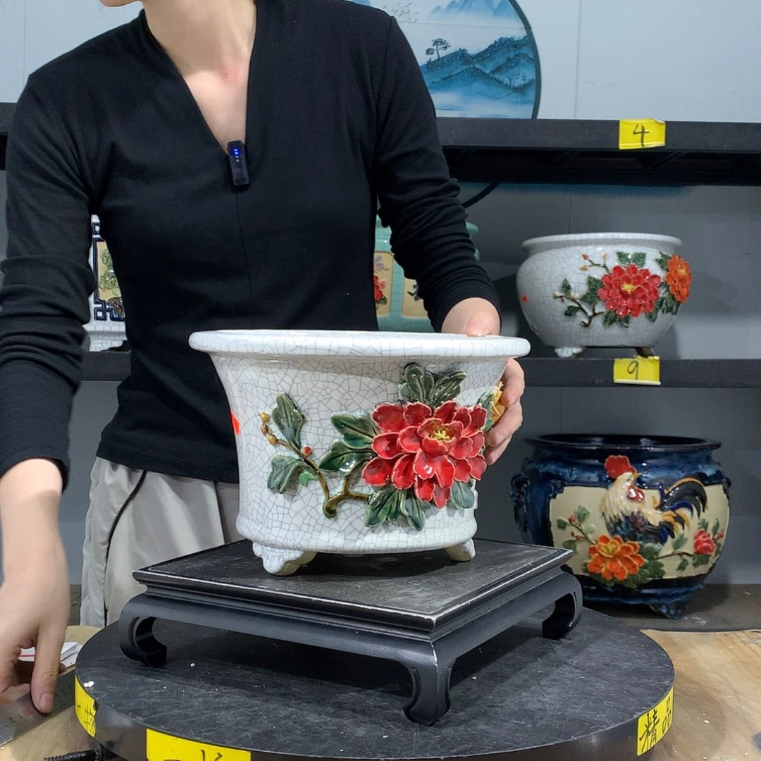 躲****高温烧制石湾盆不退换