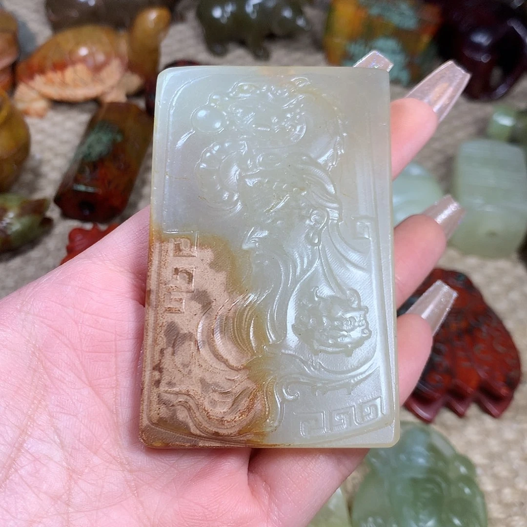 白玉菩提吊坠挂件