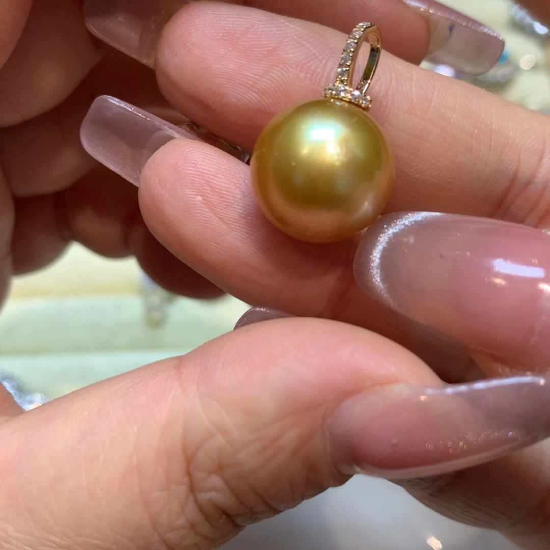 海水珍珠颈饰14K金镶嵌