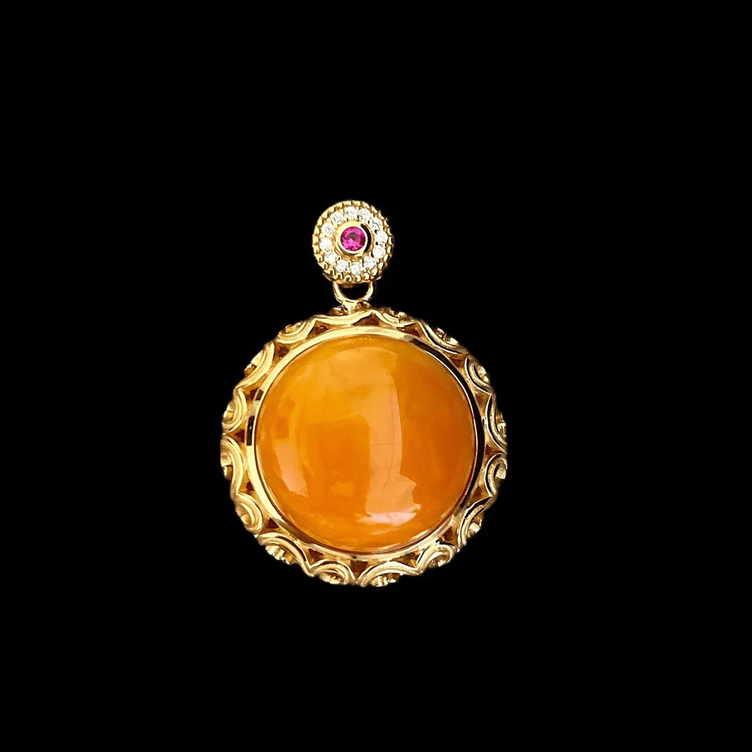 V2472蜜蜡吊坠多样性发一