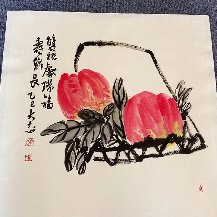 国画纯手绘国画写意作品50*50