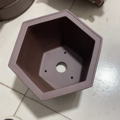 紫砂彩*宜兴紫砂花盆