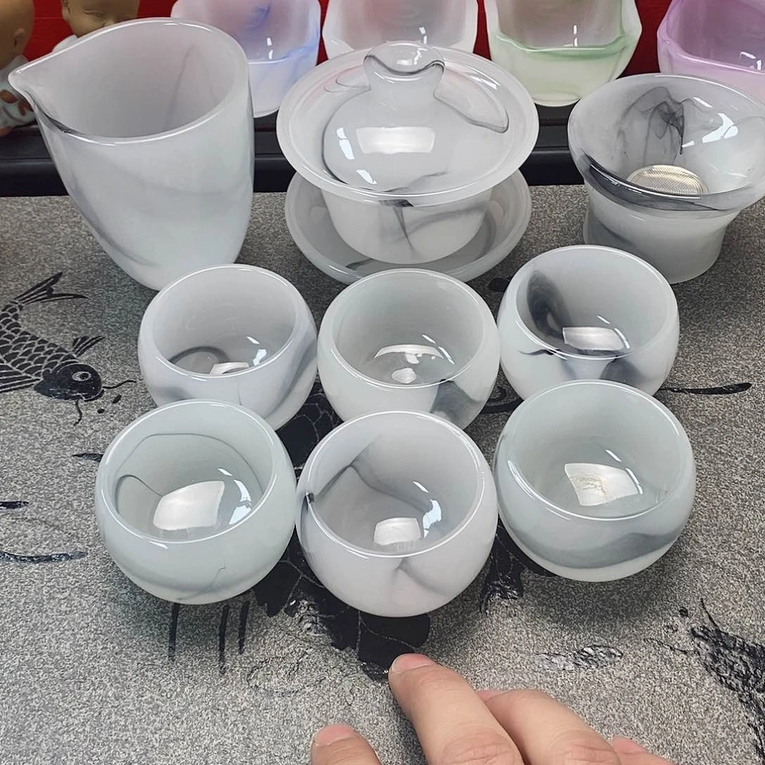 杯高端琉璃茶具 一套 无礼盒