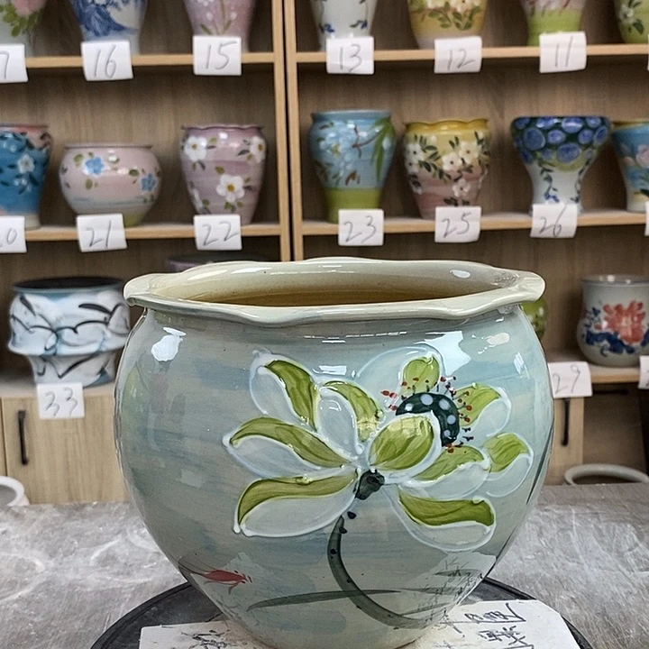 罐12xc景德镇陶瓷花盆