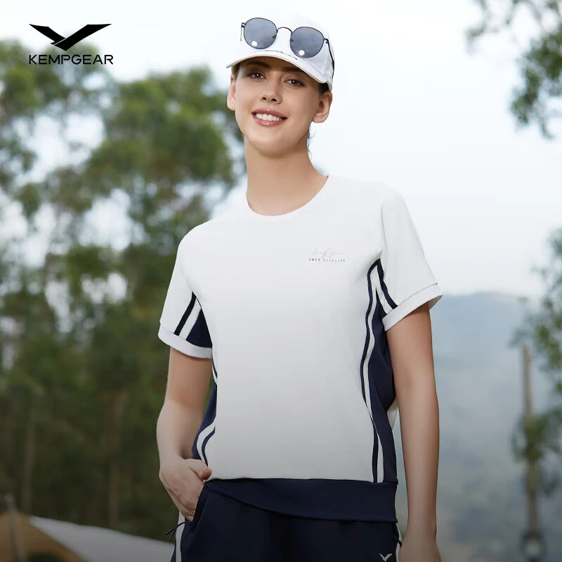 凯蒙戈尔（KEMPGEAR）新款夏季户外女士圆领短T凉感透气防晒休闲