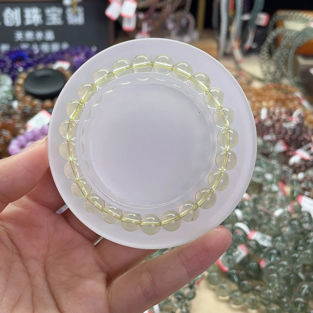 水晶手链未镶嵌柠檬黄水晶7.5mm