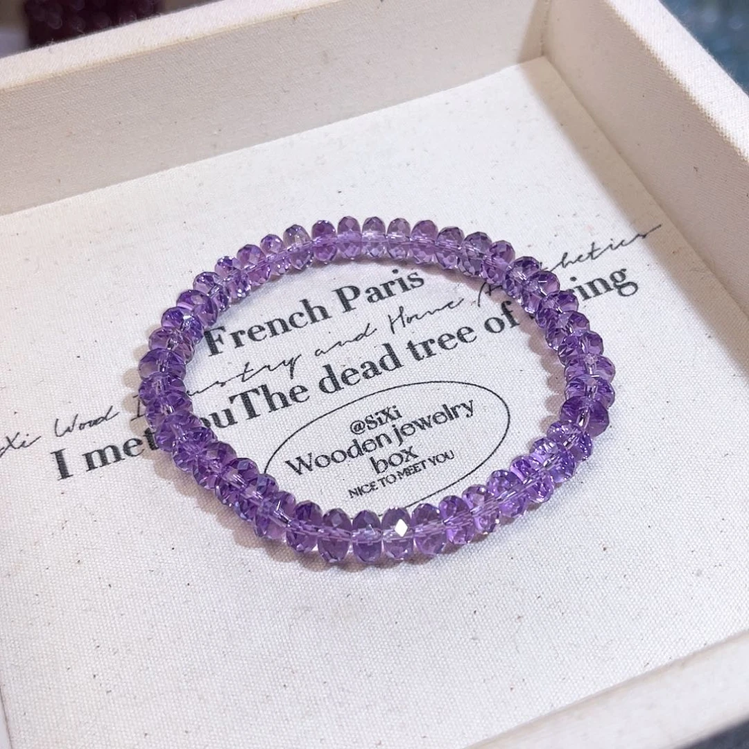 水晶手串未镶嵌淇**梓天然水晶7m