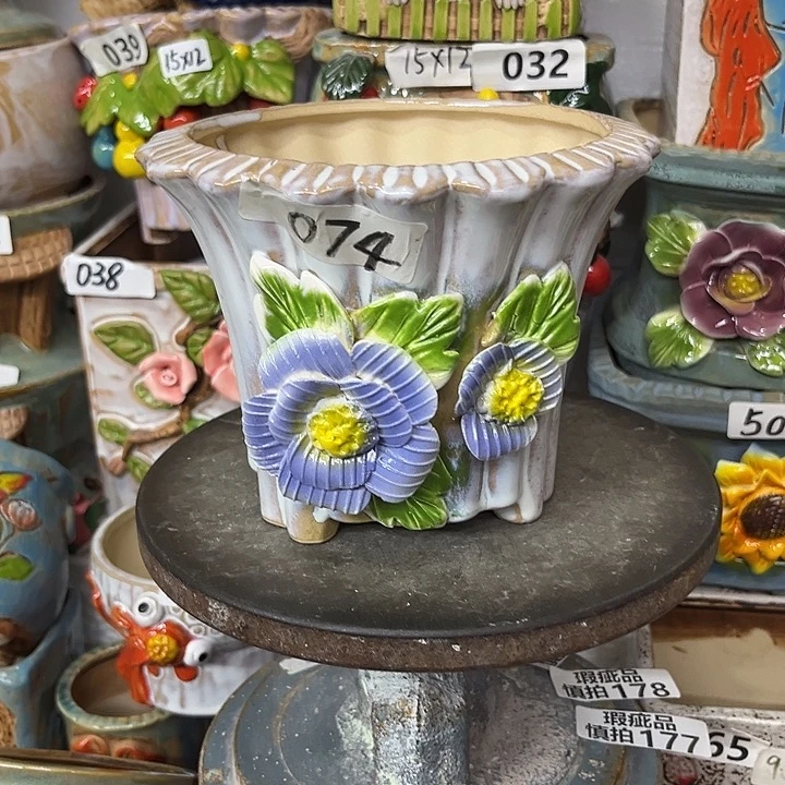 粗陶材质多肉花盆