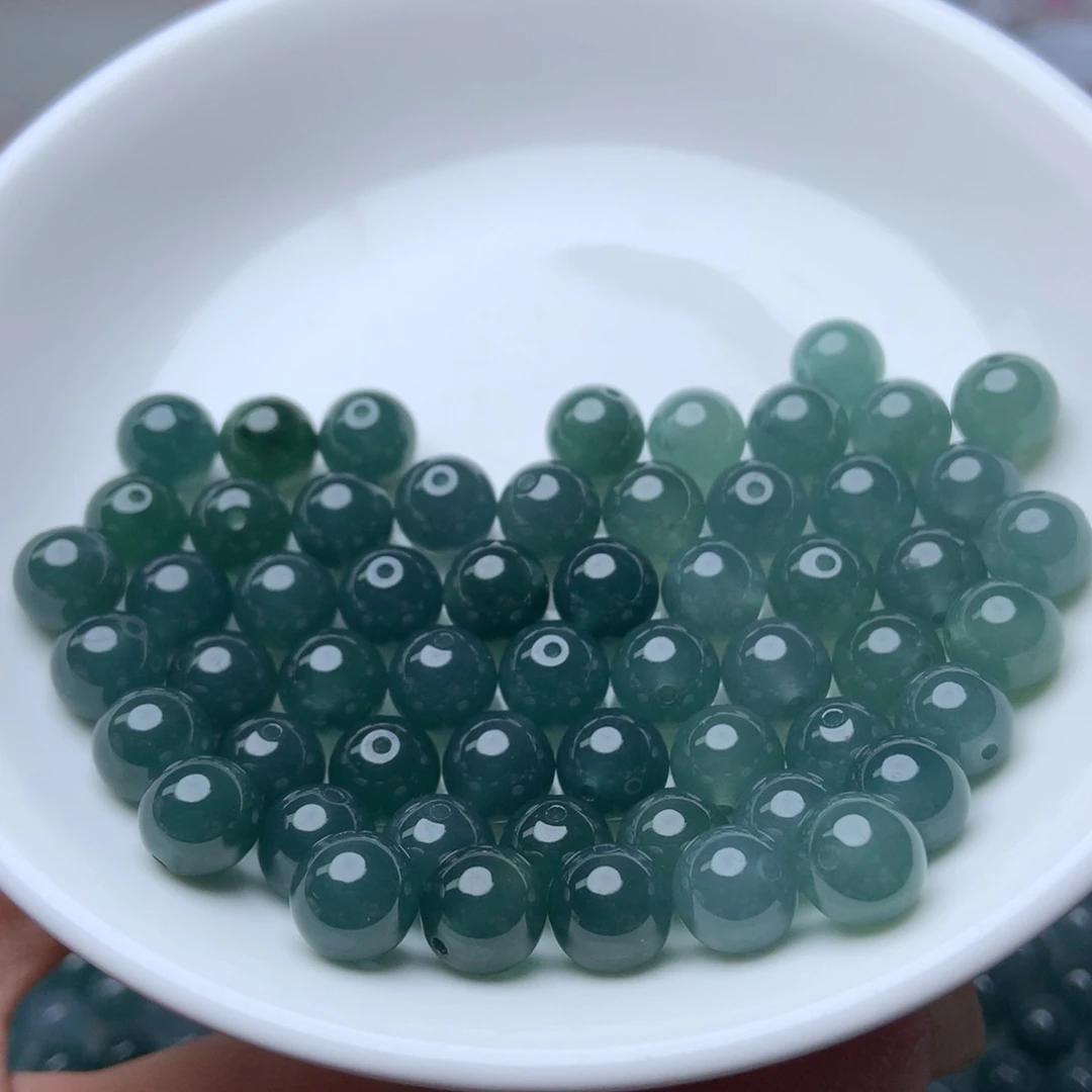 未镶嵌手链翡翠卡8冰蓝水10个