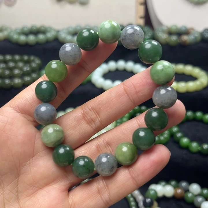 和田玉未镶嵌手链卡12