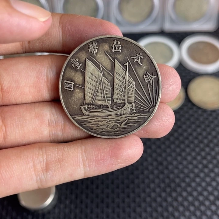 金属大头龙洋船洋工艺品