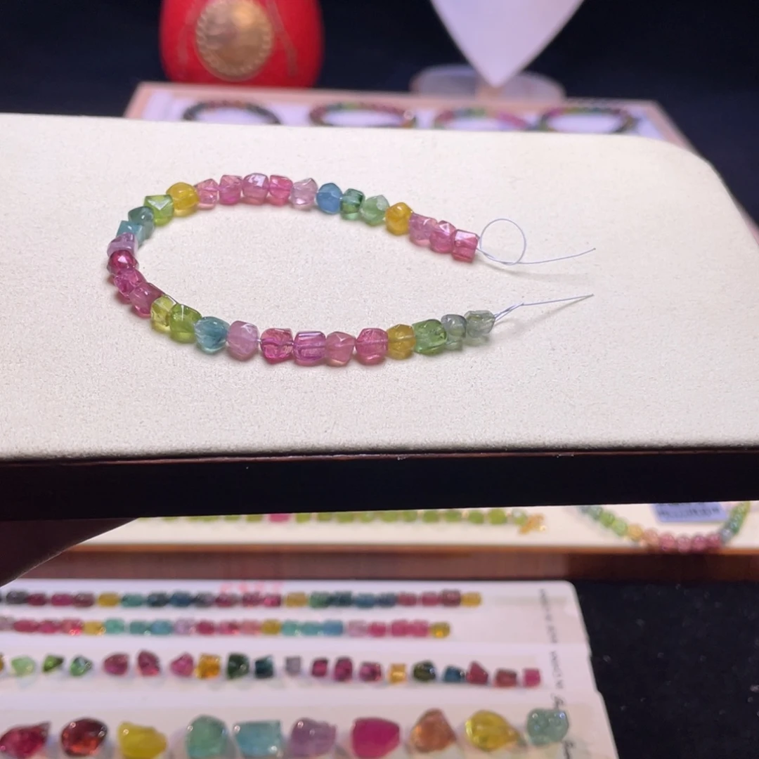 手链碧玺未镶嵌A11碧玺手链