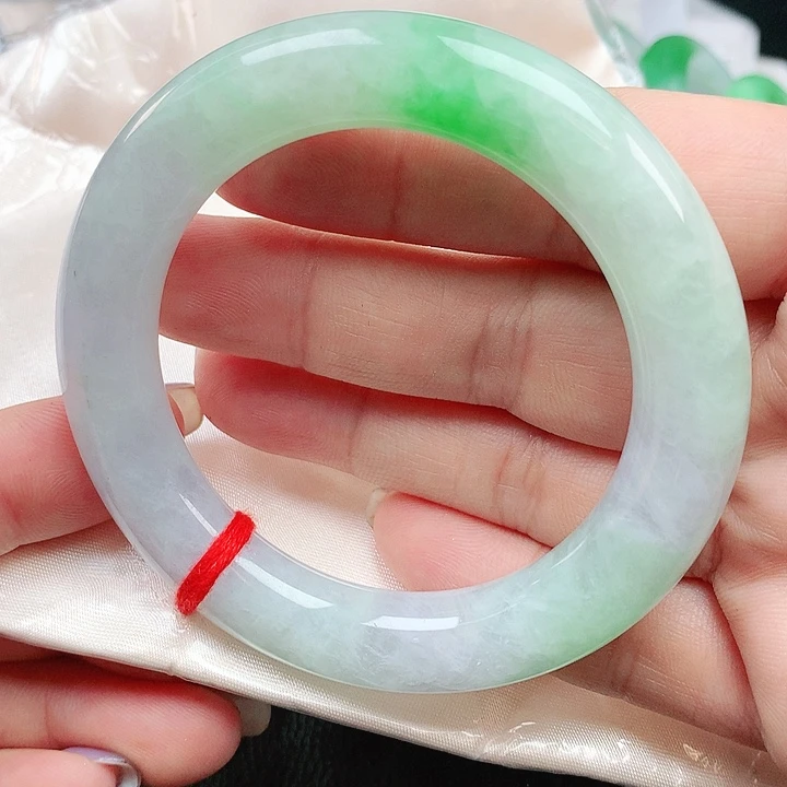 翡翠手镯未镶嵌圆条2105