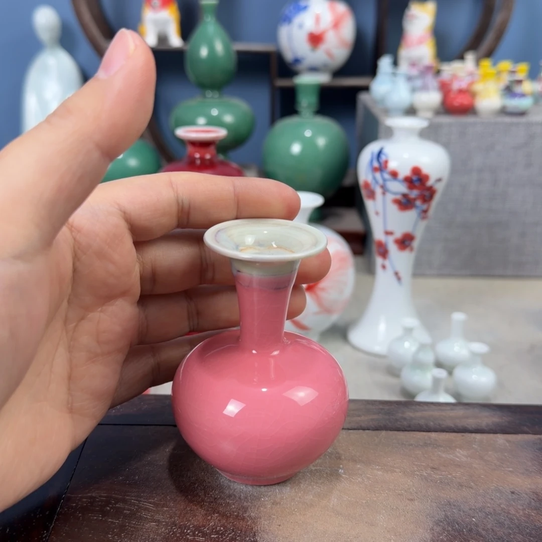 陶瓷手工小花器摆件