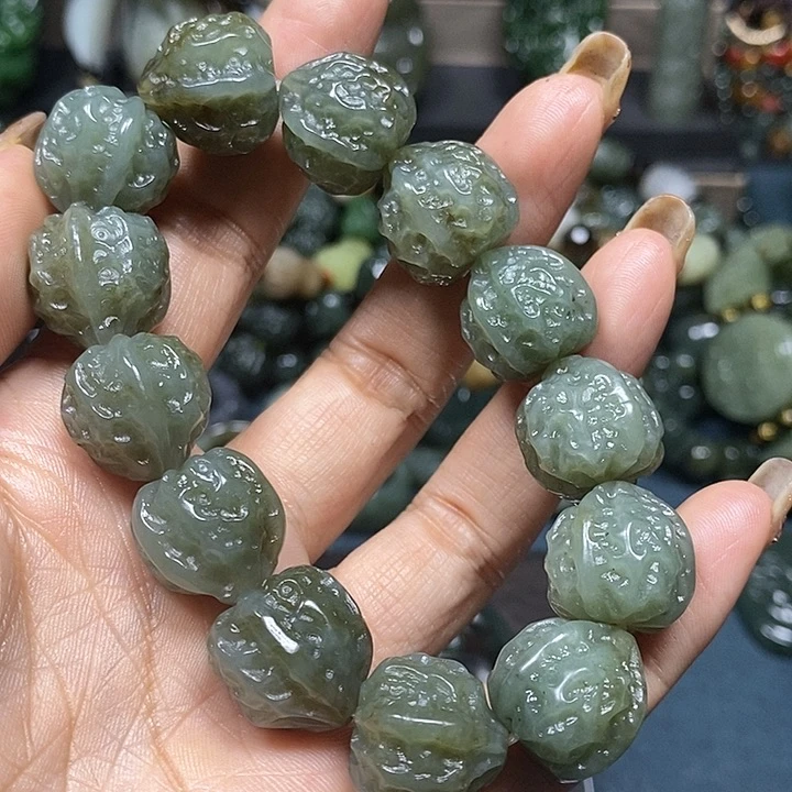 和田玉手串未镶嵌沂*哥