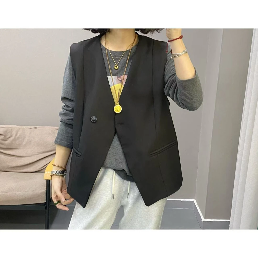 【新品】单扣西服马甲