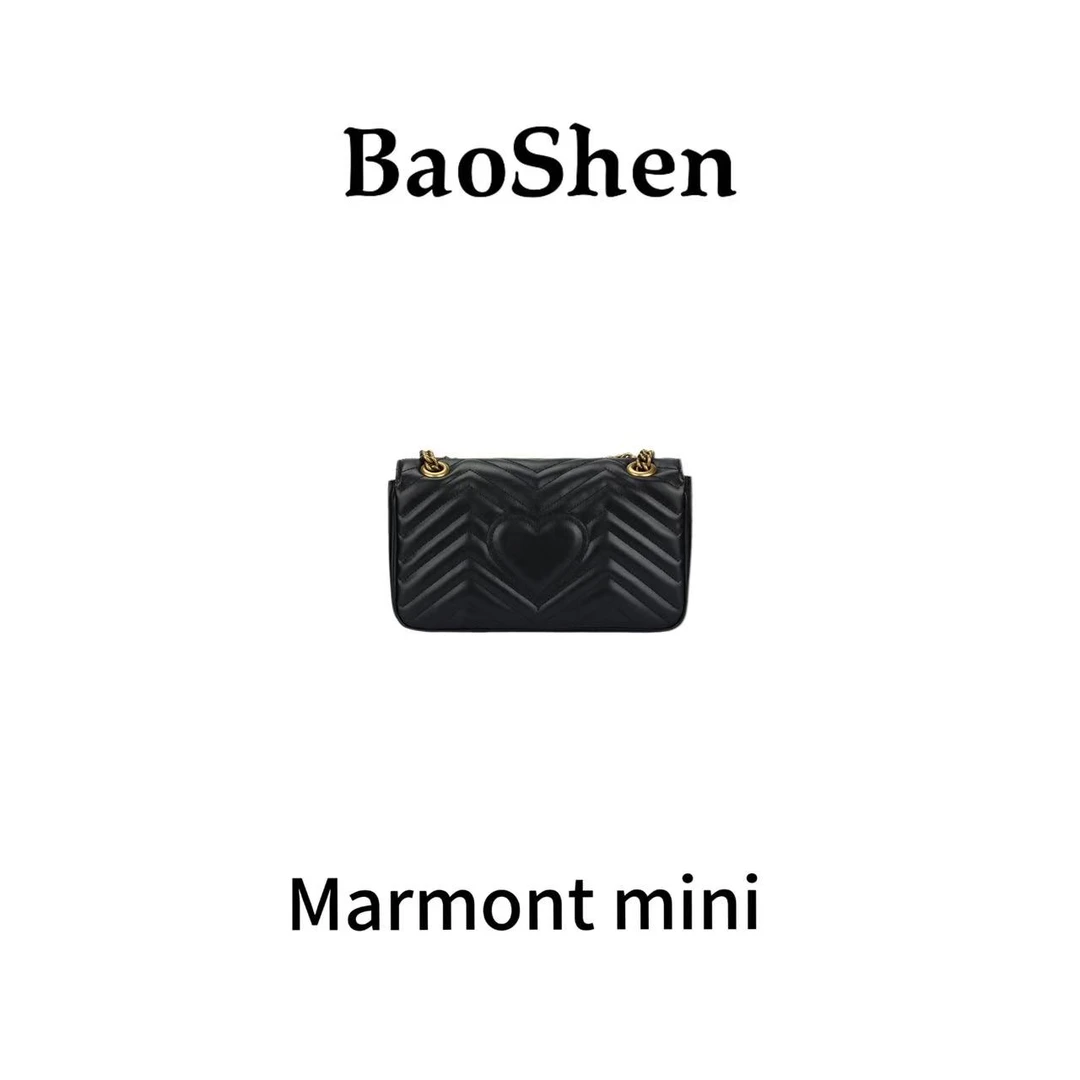 【 E265】黑色mini马蒙-新款大容量女包多功能斜挎包百搭单肩包