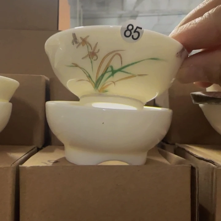 釉面羊脂玉两件套茶漏网纱85号