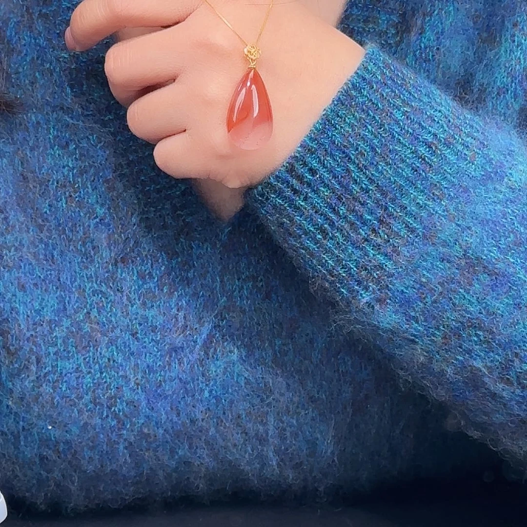 南红玛瑙未镶嵌颈饰