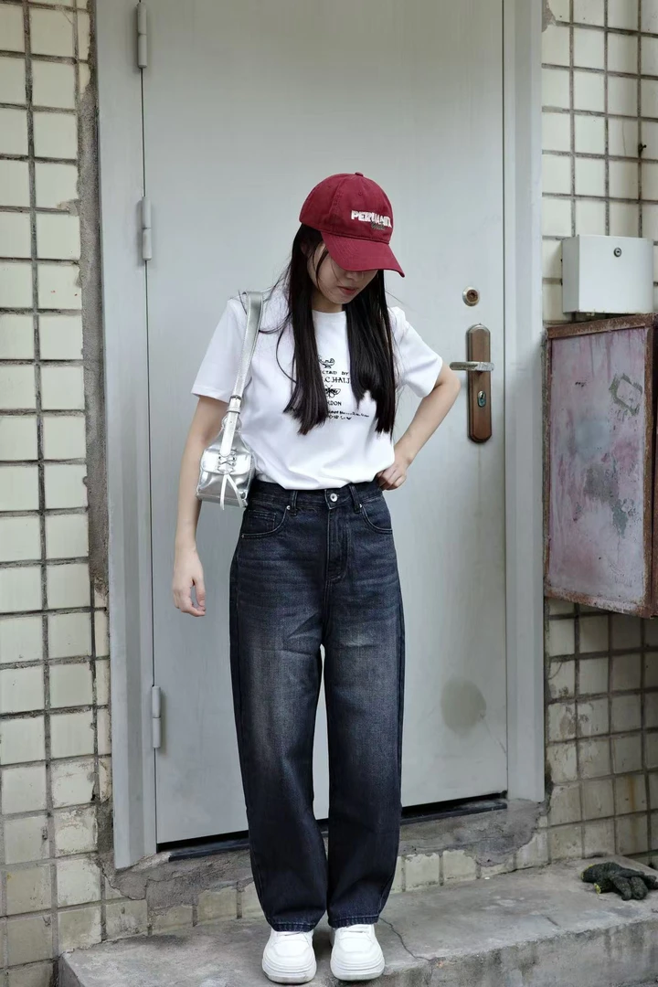 做旧复古牛仔裤-直播间专享/百搭/时尚