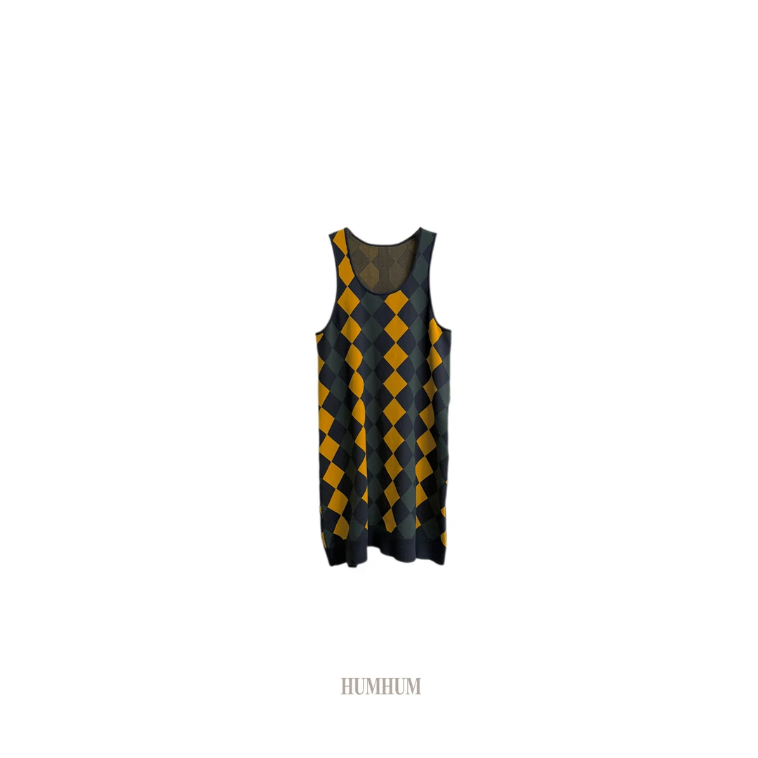 HUMHUM | 新经典斑斓经纬冷菱格精织背心