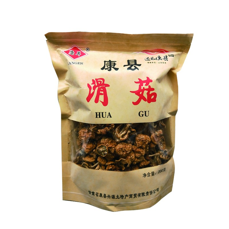 康县特产滑菇袋装200克干货肉厚饱满可煲汤炒肉炖菜