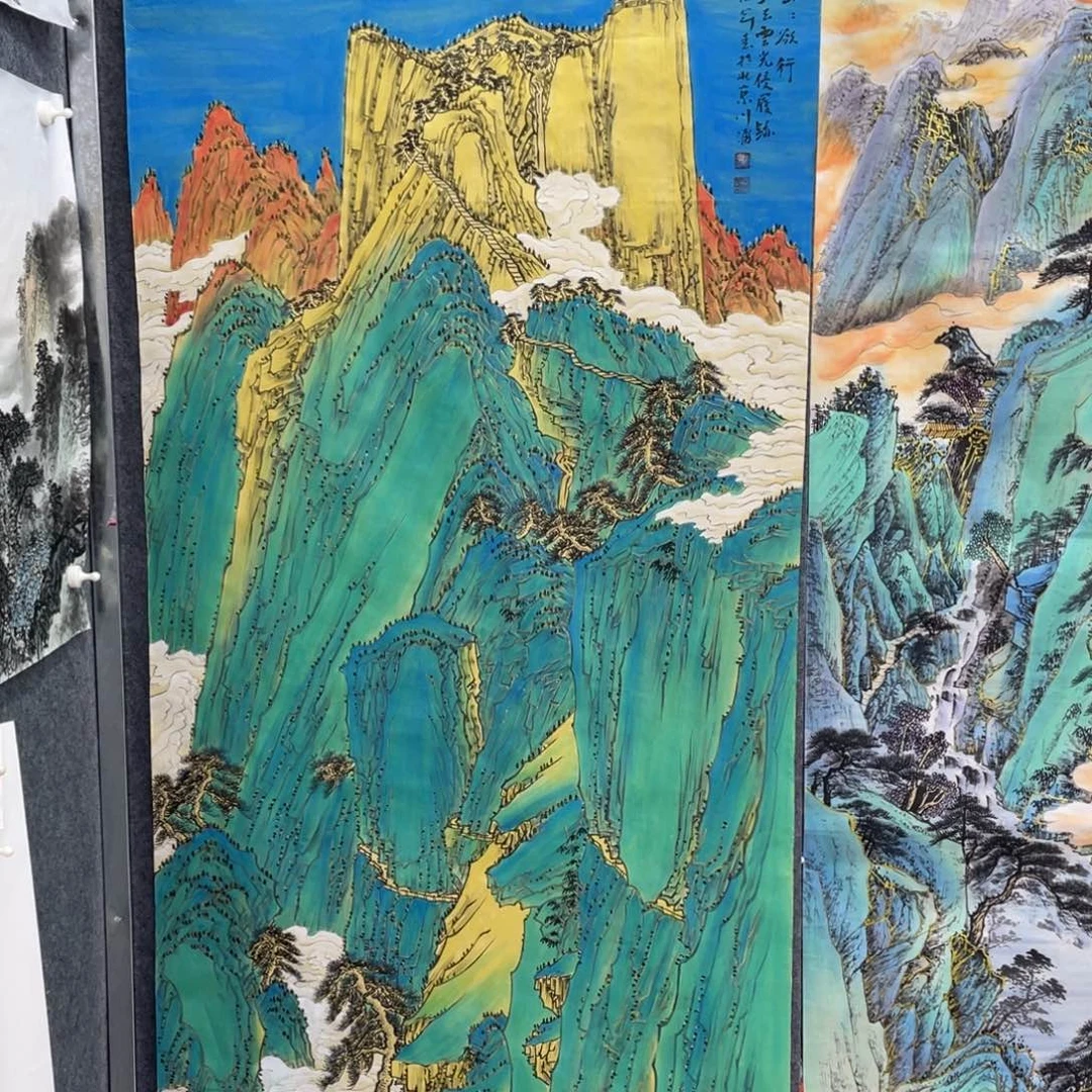 用***6精品六尺竖幅画心