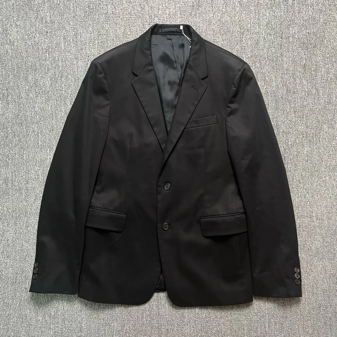 99新 Prada/普拉达 羊毛黑色西装外套/50R/99新/11494