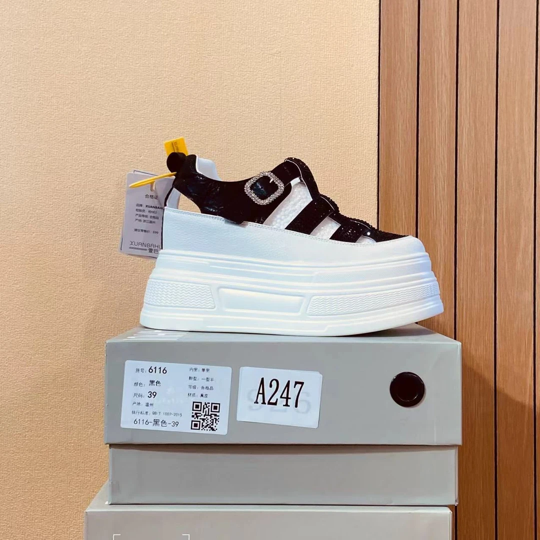 【清仓】2025小个子厚底平增高百搭女鞋A247