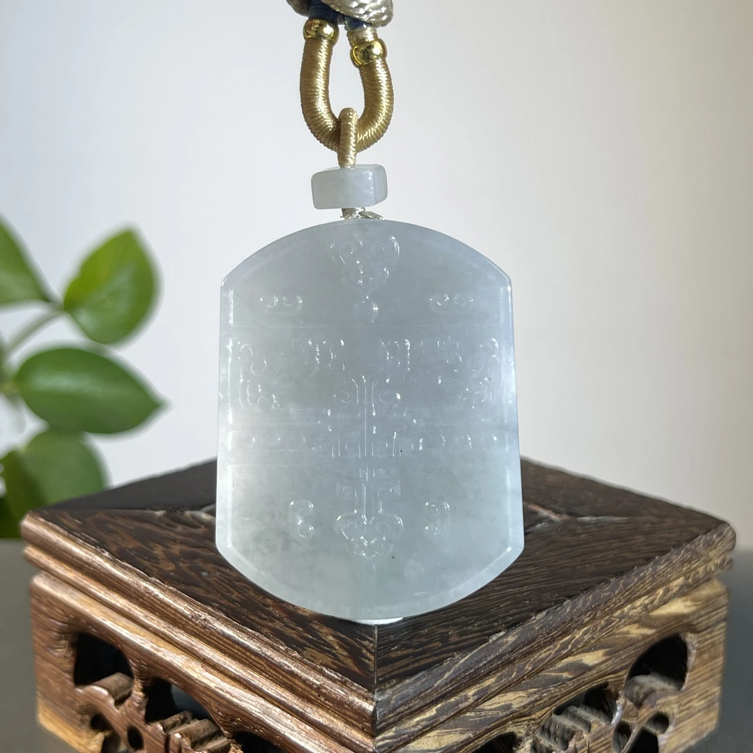 JCB09-54 天然翡翠缅甸A货 仿古牌