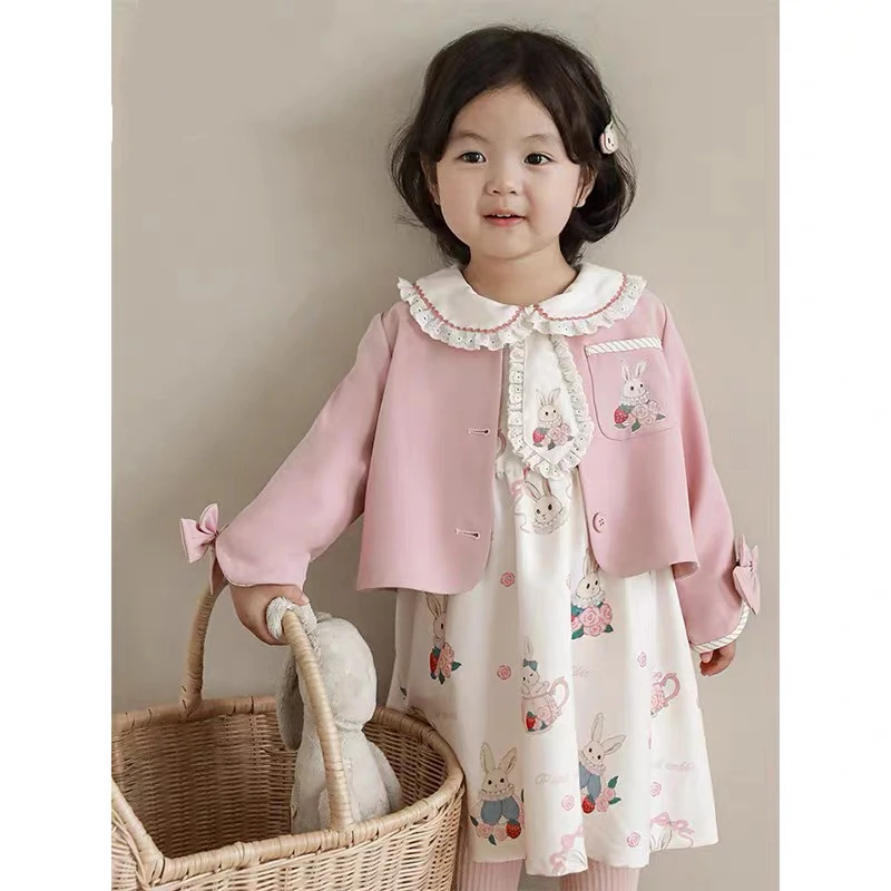 2025小兔子印花春季新款（无领结）