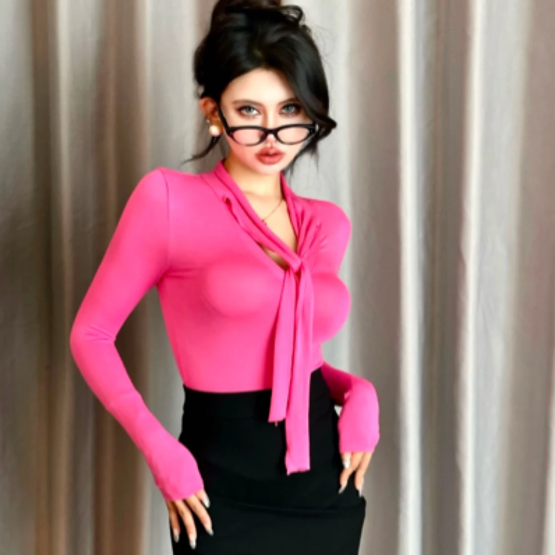 【桃花朵朵开】原创设计纯欲气质显大修身小衫