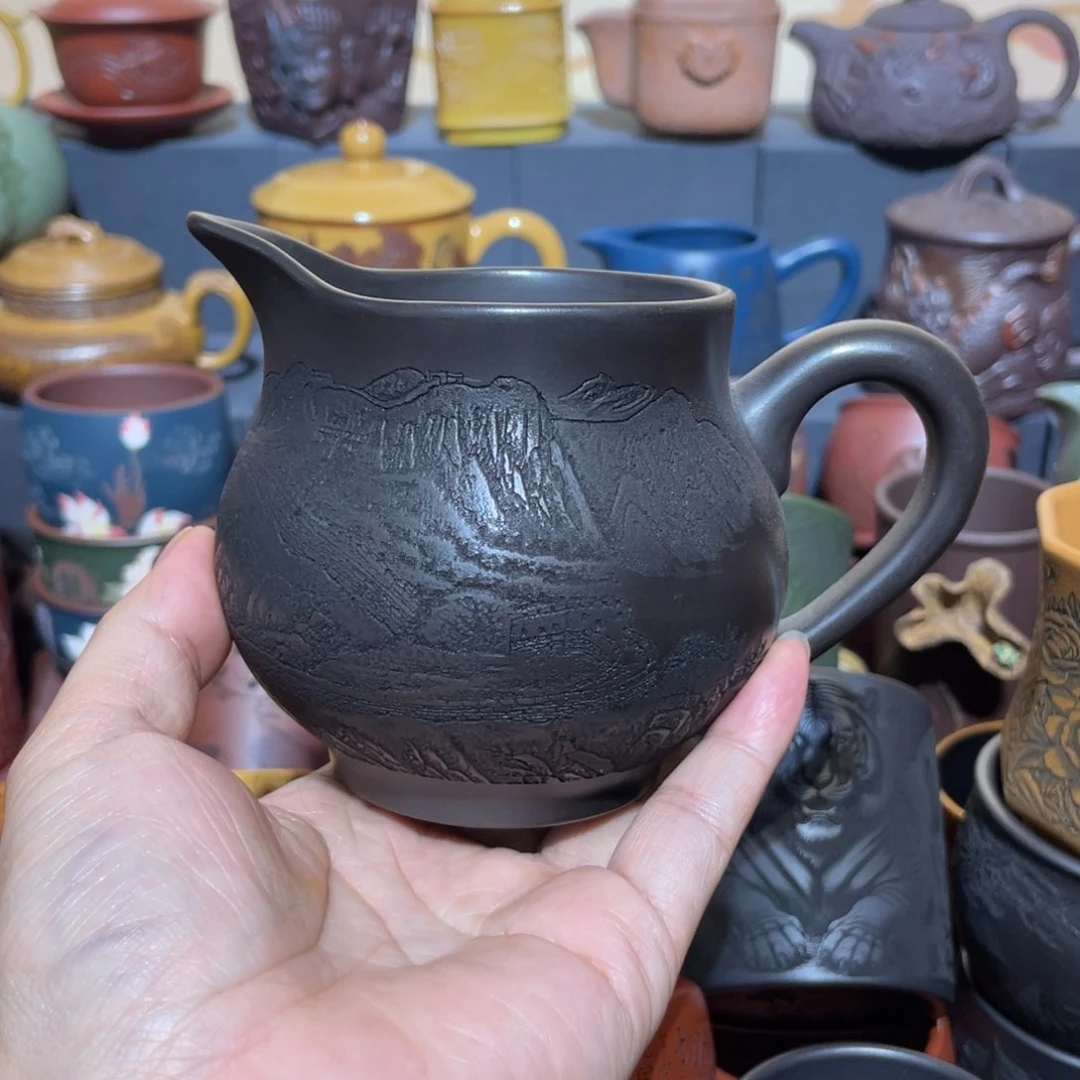 原矿紫砂手工主人杯