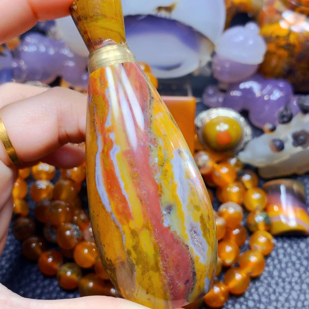 玛瑙/玉髓鼻烟壶未镶嵌