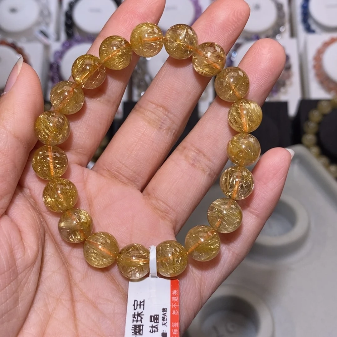 【闪购商品】水晶手链未镶嵌K****✨钛金10.5m