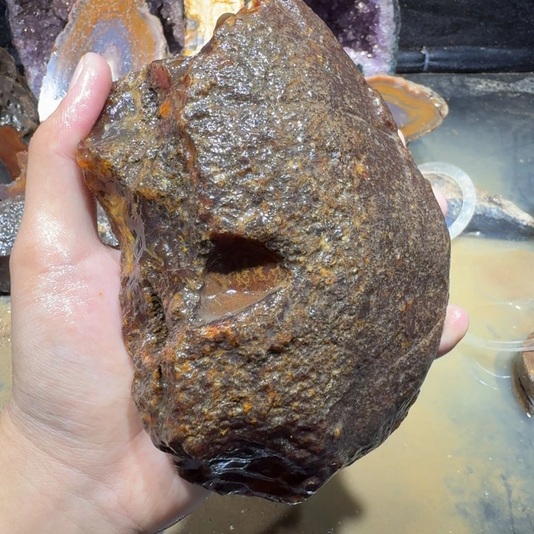 未镶嵌玛瑙/玉髓珠宝半成品