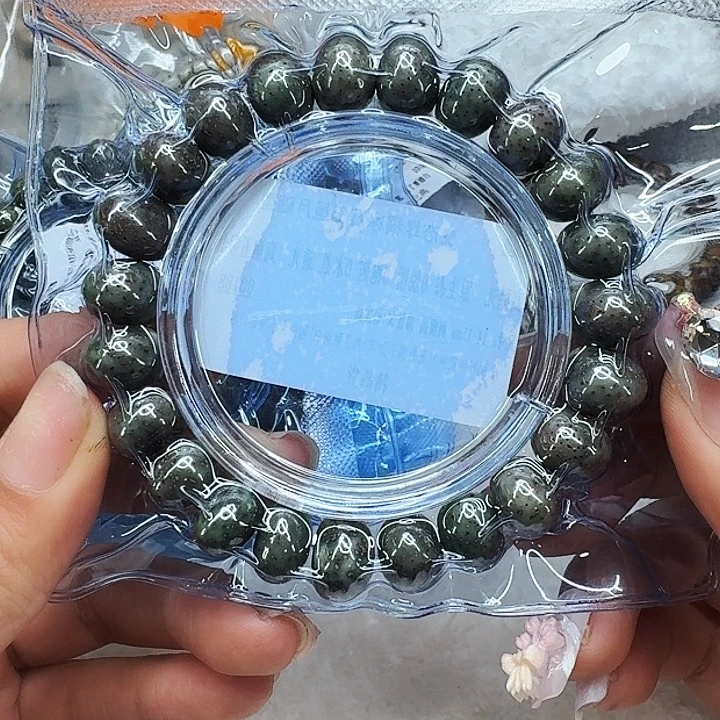 星月菩提手串357卓越变态绿星月菩提随型1415左右尺寸