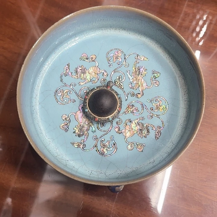 壶精品瓷器漂亮摆件