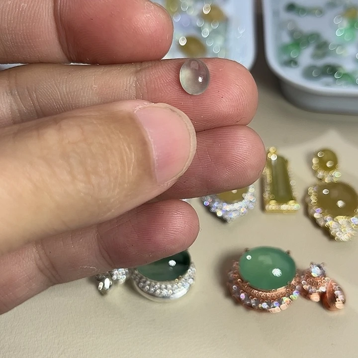翡翠裸石缅料A货翡翠