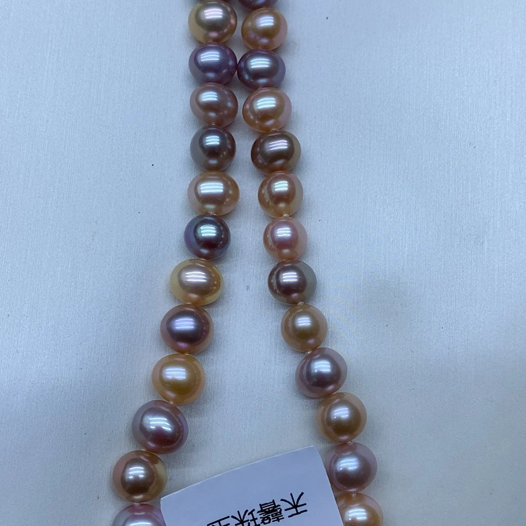 银S925镶嵌卡8到9淡水珍珠