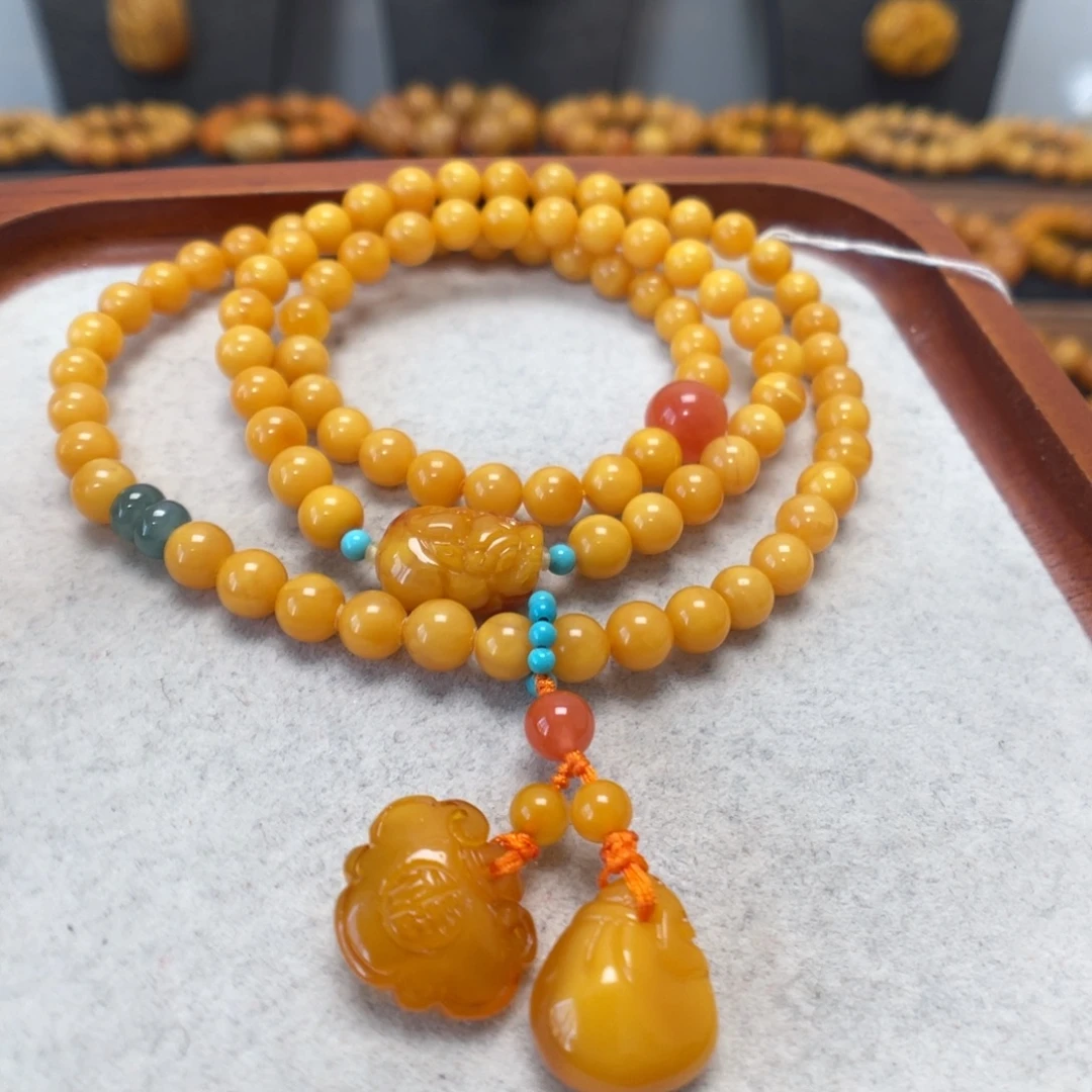 蜜蜡未镶嵌手串蜜蜡