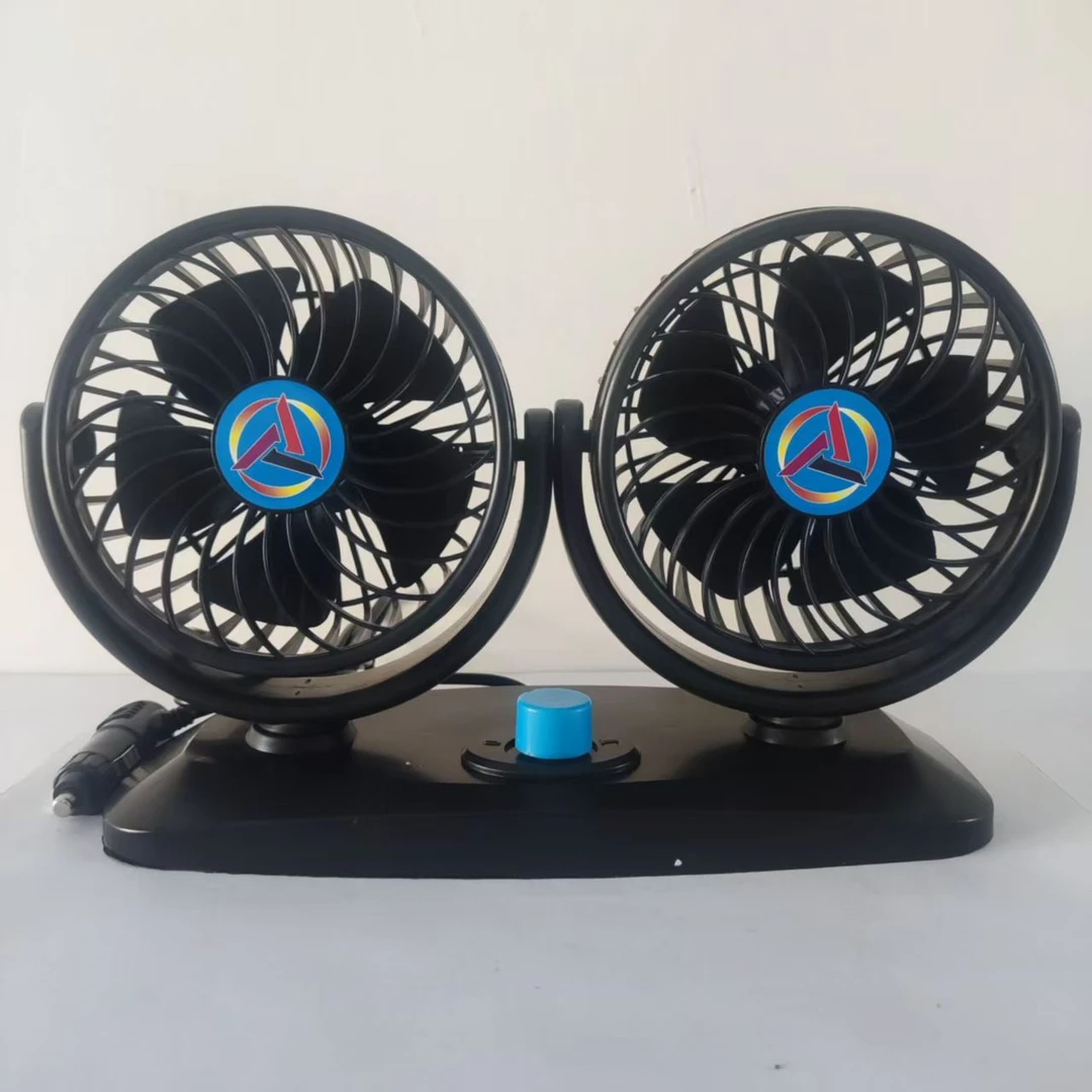 车载双头风扇汽车强力叉车卡车工程车货车24V大风力电风扇