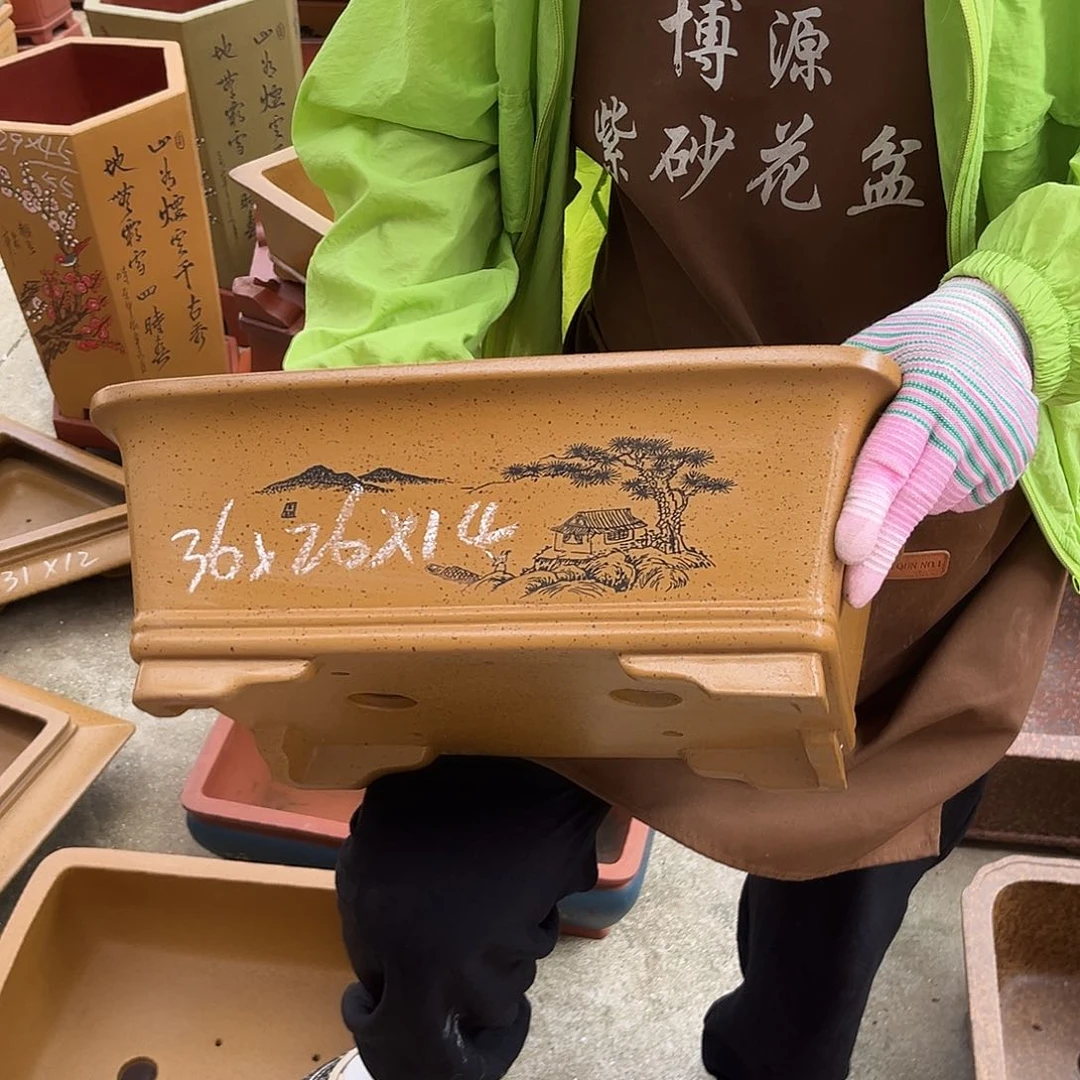 紫砂花盆盆景艺术