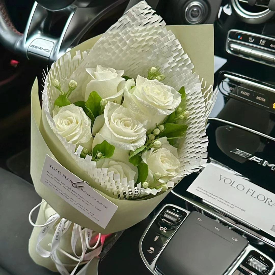 白玫茉莉花束全国同城配送
